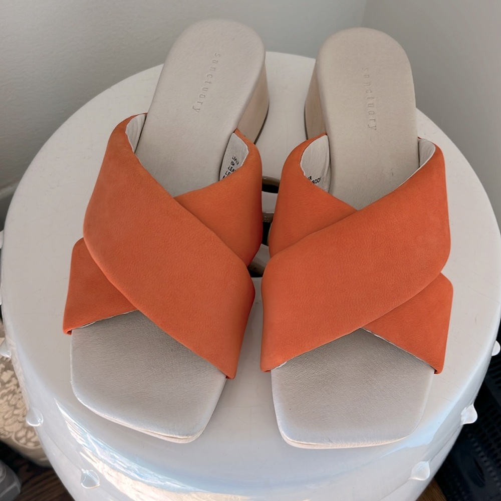 Sanctuary Slip On Wooden Sandals